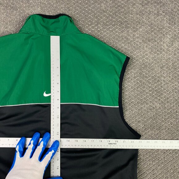 Nike Clima Fit Golf/Running Vest Men's Large Green Full Zip Nylon - Picture 12 of 15